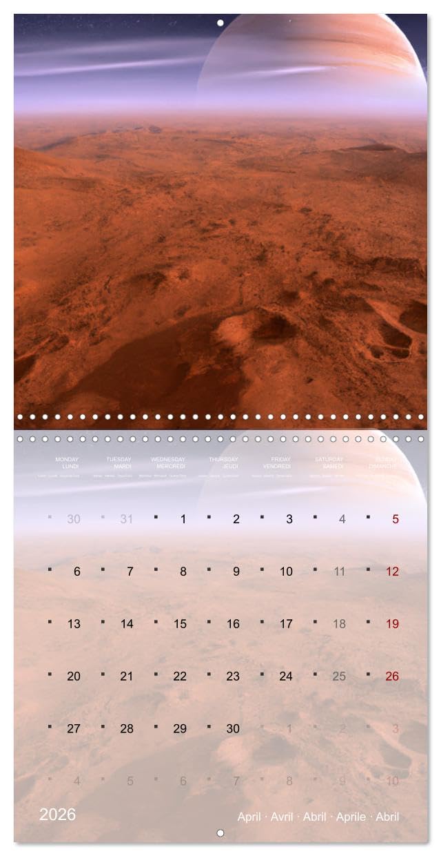 Galaxie cosmique (Calendrier mural carré 2026 30x30 cm) Calendrier double avec une page pour vos prises de notes: Le monde fascinant de l'univers