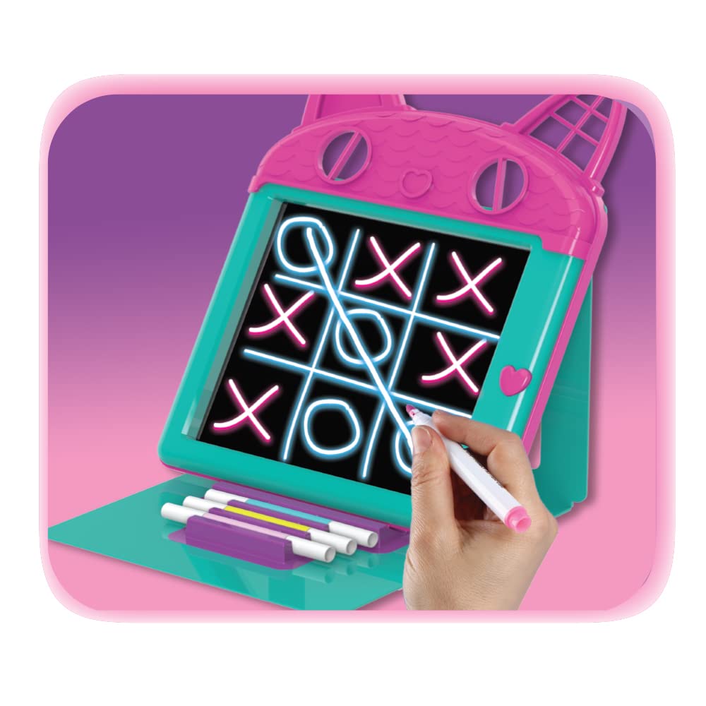 Cefa Toys Premium Magic Whiteboard mit bunten Lichtern Gabby Puppenhaus - Whiteboard - Spielzeug - Bildung - Ab 3 Jahren - Kunststoff - Keine Batterien erforderlich