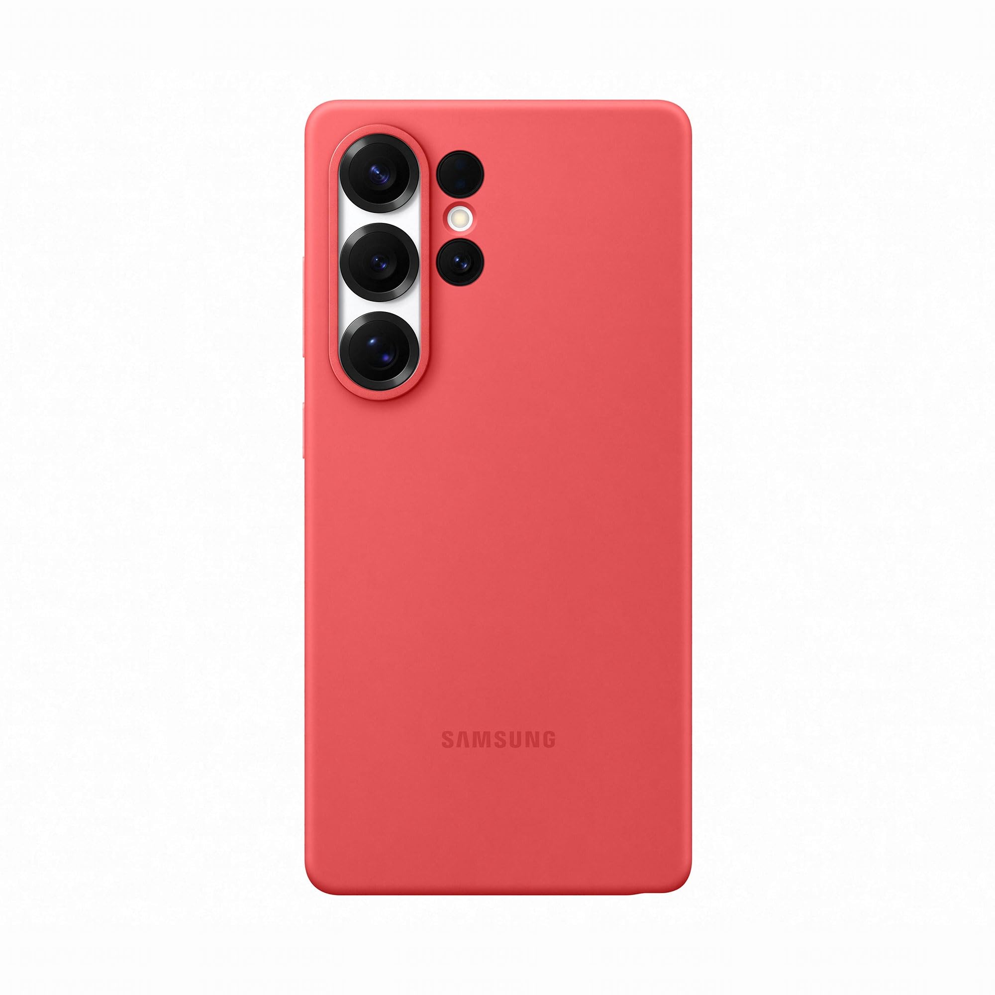SAMSUNG Silicone Case cover colorata in silicone per Galaxy S25 Ultra, Red