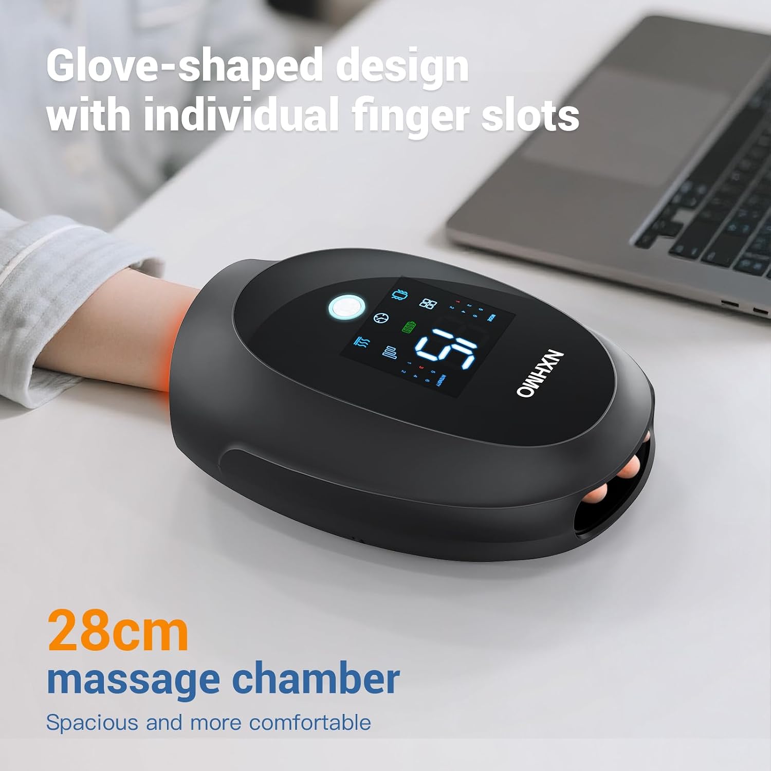 Hand Massager with Heat and Compression,Hand & Wrist Massager for Arthritis and Carpal Tunnel Pain Relief