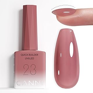 CANNI Builder Nail Gel, Rose Nude Builder for Nails Strengthener Gel Thickening Extension for Beginners DIY Home Salon Manicure