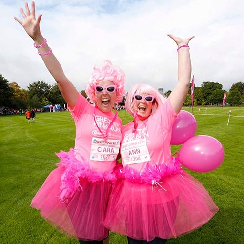 Miniatura 6 de Omgouue 48 unids pulseras de concienciación sobre el cáncer de mama cinta rosa camuflaje silicona ganar para fiesta rosa suministros favores,