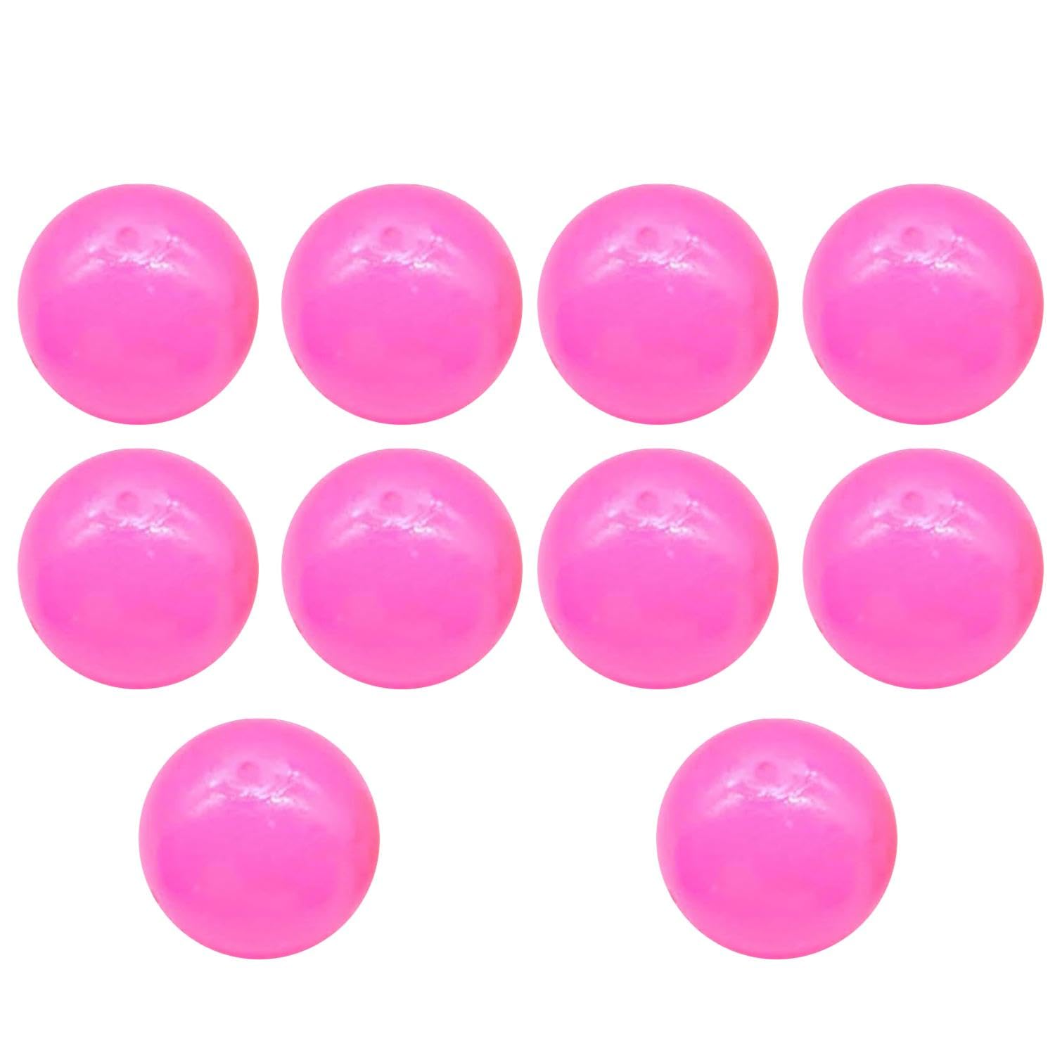 10 Pack Glorbs Balls, Glow Sticky Balls Glows in the Dark Ceiling Balls, Sticky Wall Balls Fidget Toys Kids Adults, Stress Relief Sensory Toys Reusable Glowing Stress Balls Home Office (Pink,6cm)