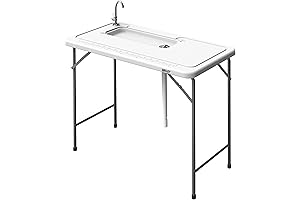 Folding Fillet Table for Compact Yet Effective Fish Cleaning and Scalping