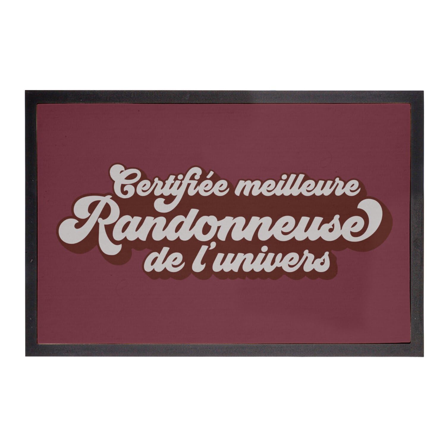 Paillasson rouge camping montagne tapis de sol randonnée dimensions 60x40cm