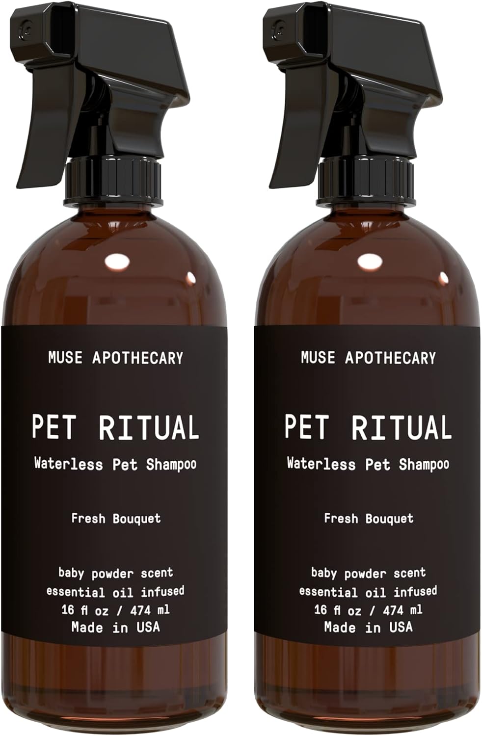 Muse Apothecary Pet Ritual Aromatic Waterless Shampoo for