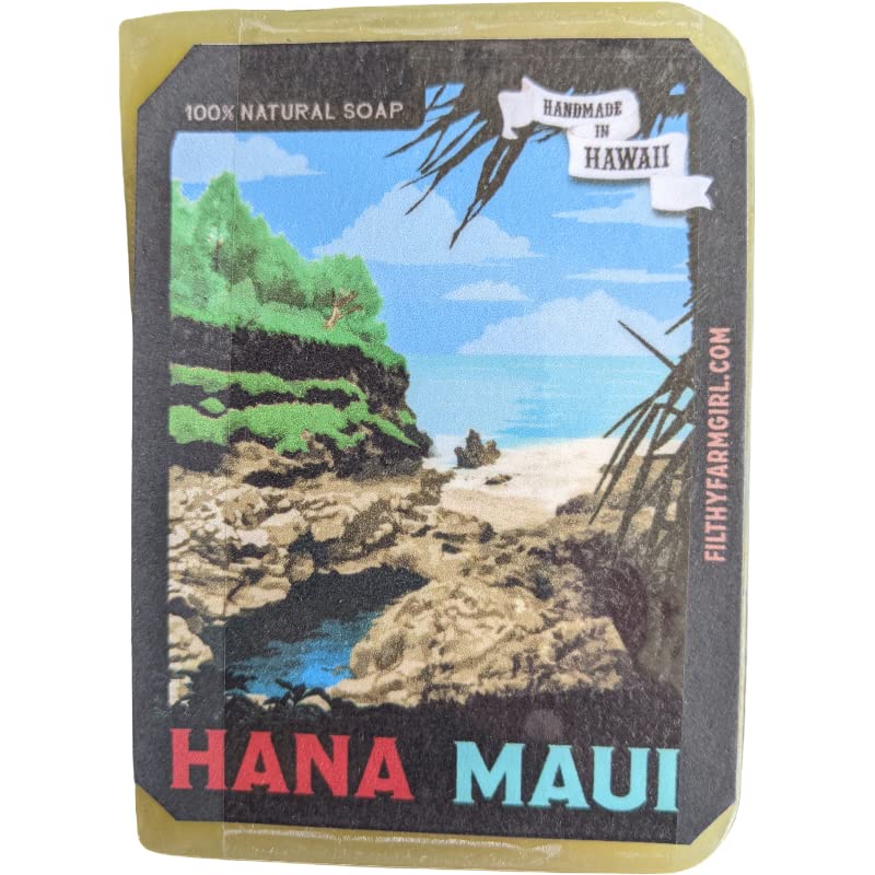 FILTHYFARMGIRL Hana Maui All Natural Lavender Lime Soap Bar, Green