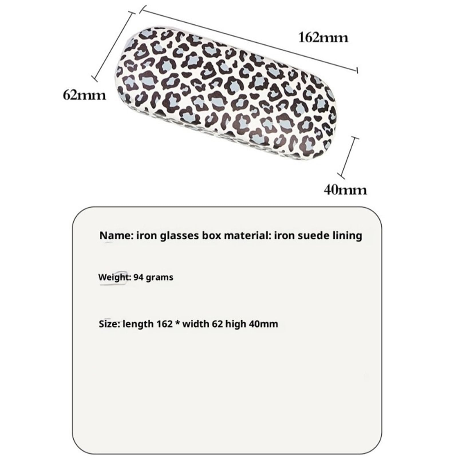 10-teiliges bedrucktes Metall-Brillenetui-Material, schützt das Brillendesign for Brillen und Zubehör Für Brillen