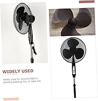 Vista 4 de Cuchillas de ventilador de repuesto de 3 aspas de plástico para el hogar para ventiladores de pedestal de pie, fácil de instalar, repuesto