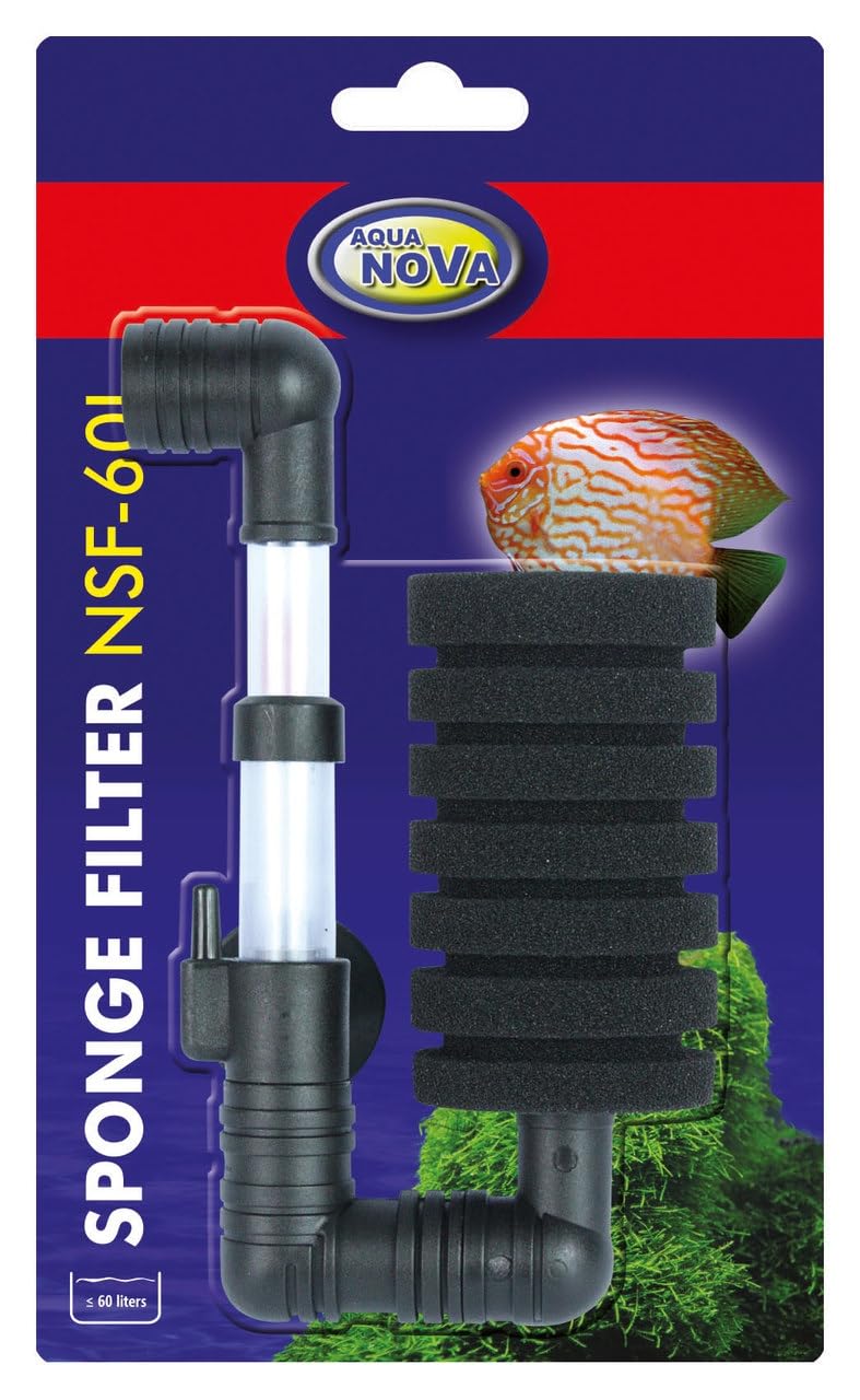 Generisch Schwammfilter NSF-60 mit Luftheber für Aquarium – Leiser Bio Innenfilter für Garnelen-, Nano- und Aufzuchtbecken (10 Filter)