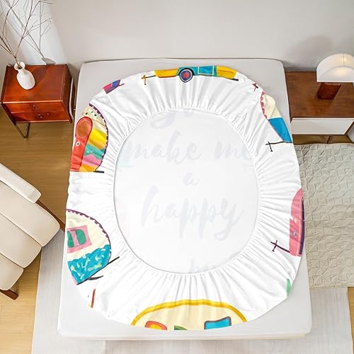 Miniatura 73 de Erosebridal Sábana bajera ajustable de hojas de marihuana, sábana de hoja de cannabis para adultos, juego de ropa de cama rústica de hojas exóticas