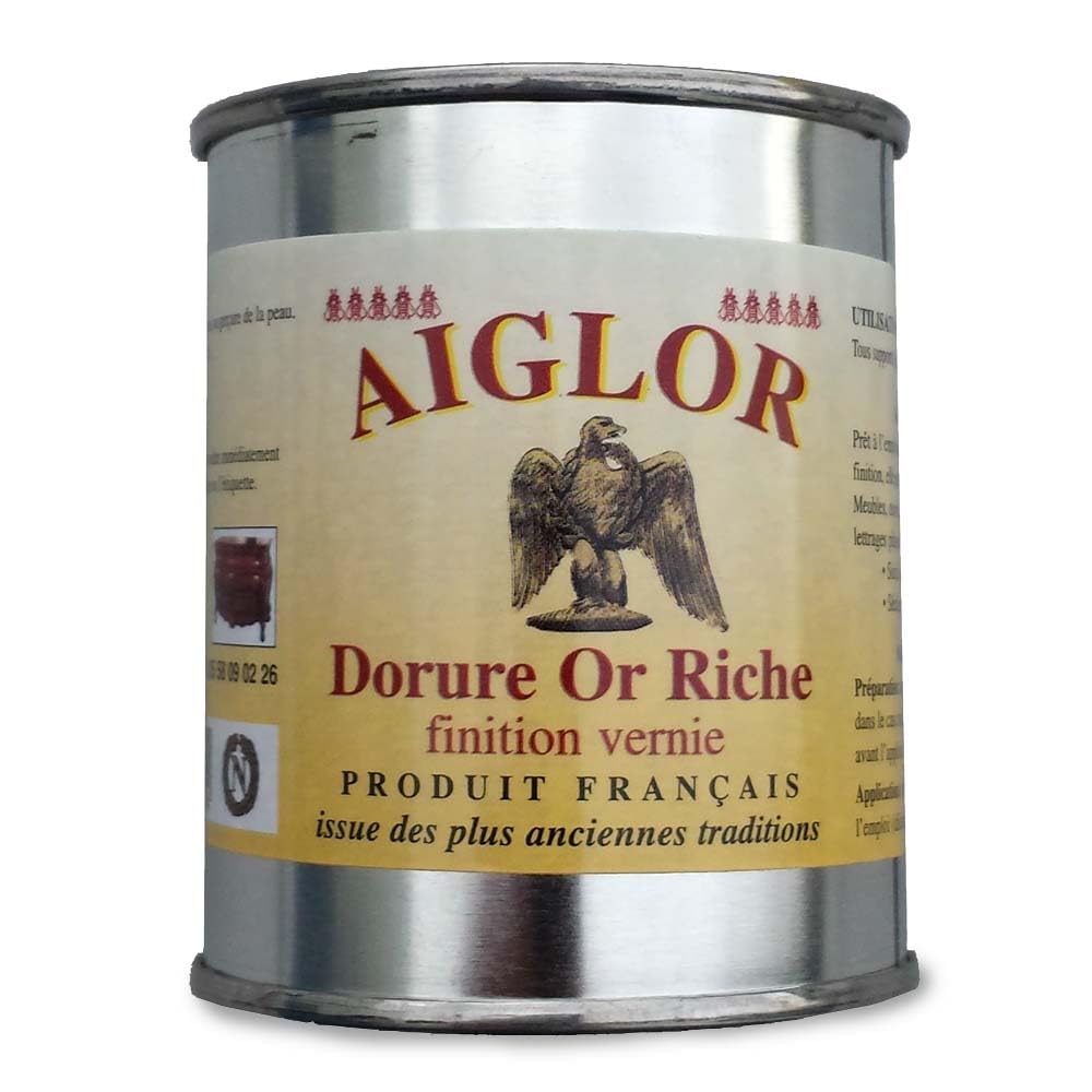 TERRE JARDIN - Peinture Dorée - Peinture Or pour Pierre Tombale 75 ML - Restauration Meubles et Décoration - Finition Vernis, Séchage en 2H - Produite en France - Ancienne Tradition - Durable