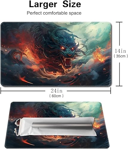 Miniatura 75 de MTG - Tapete de juego de 24 x 14 pulgadas, bolsas de almacenamiento con parte trasera antideslizante, ideal para entusiastas de los juegos de sin