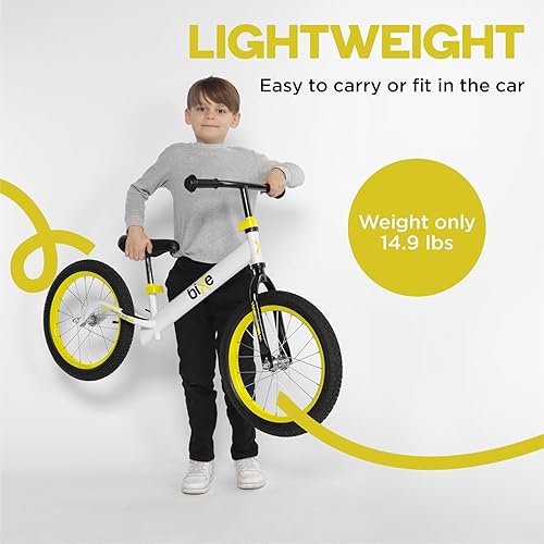 Miniatura 7 de Bicicleta de equilibrio para niños grandes de 4, 5, 6, 7, 8 y 9 años, sin pedales, bicicleta de entrenamiento deportiva  Rueda de 16 pulgadas