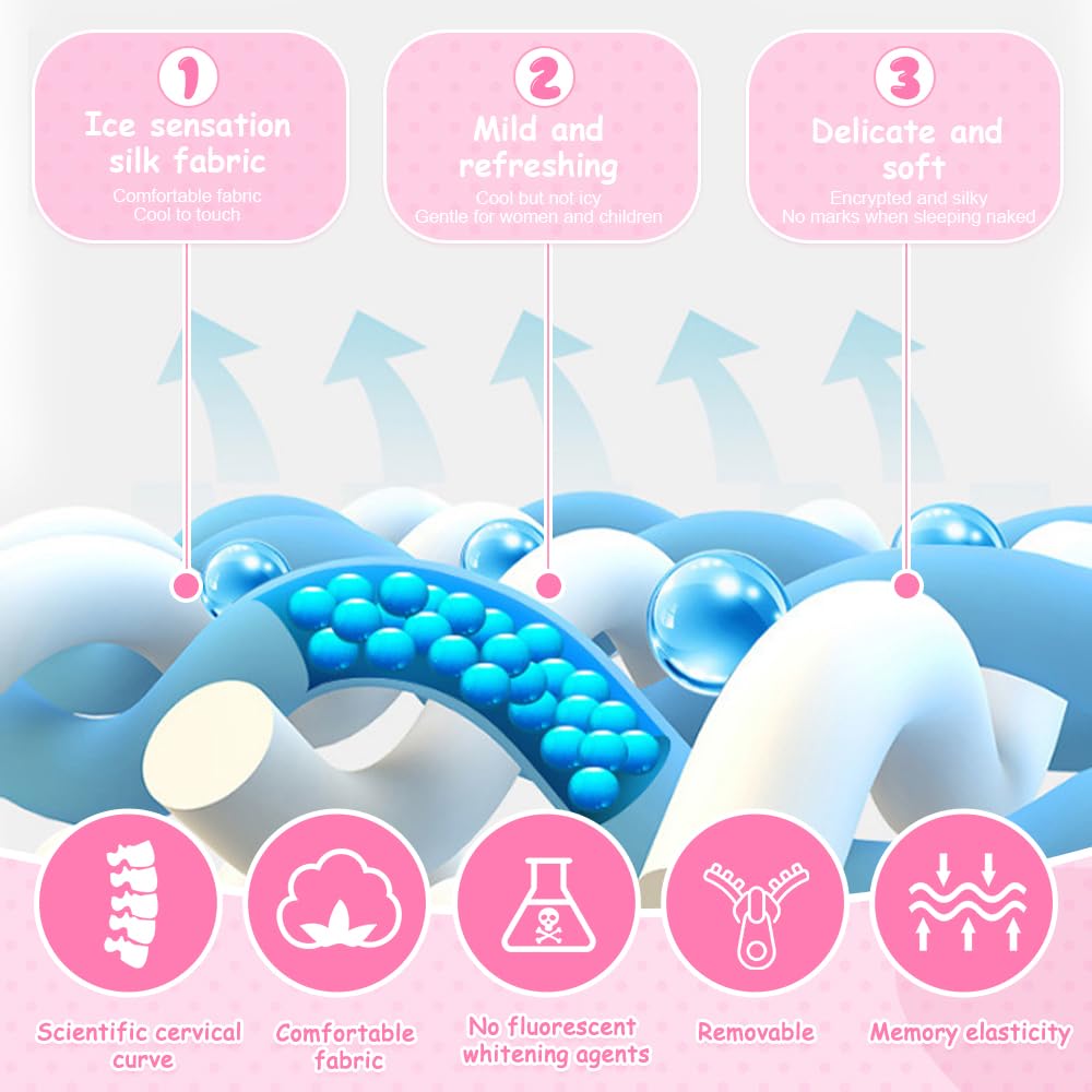 Schlummerkids Cojín, Genérico Kids Pillow, Almohada Schlummerkids, 45 * 27 * 6 cm Almohada para Niños, Diseño Ergonómico, Transpirable, con Animales Lindos(Unicornio)