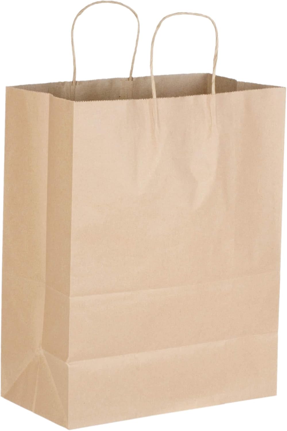 SKEMIX Shopping Bags with Rope Handles, 13 x 7 x 17 Inches (100 Count)