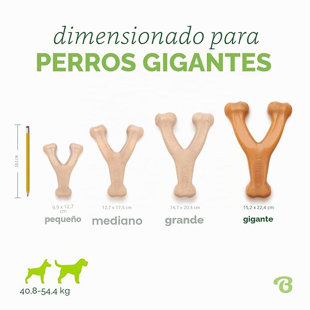 Foto 4 de 6 de Benebone Wishbone, Juguete para morder, con auténtico Pollo Gigante