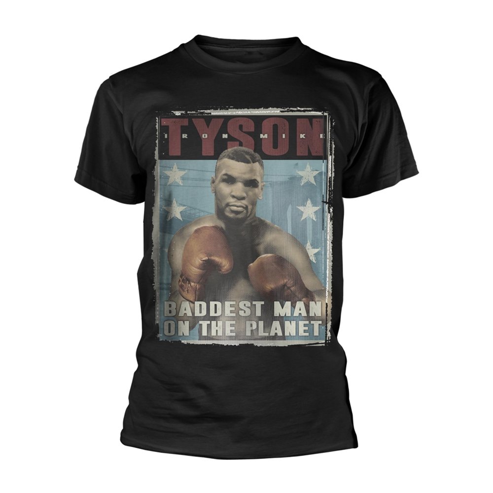 Mike Tyson Boxing Baddest Man On The Planet Official Tee T-Shirt Mens Unisex