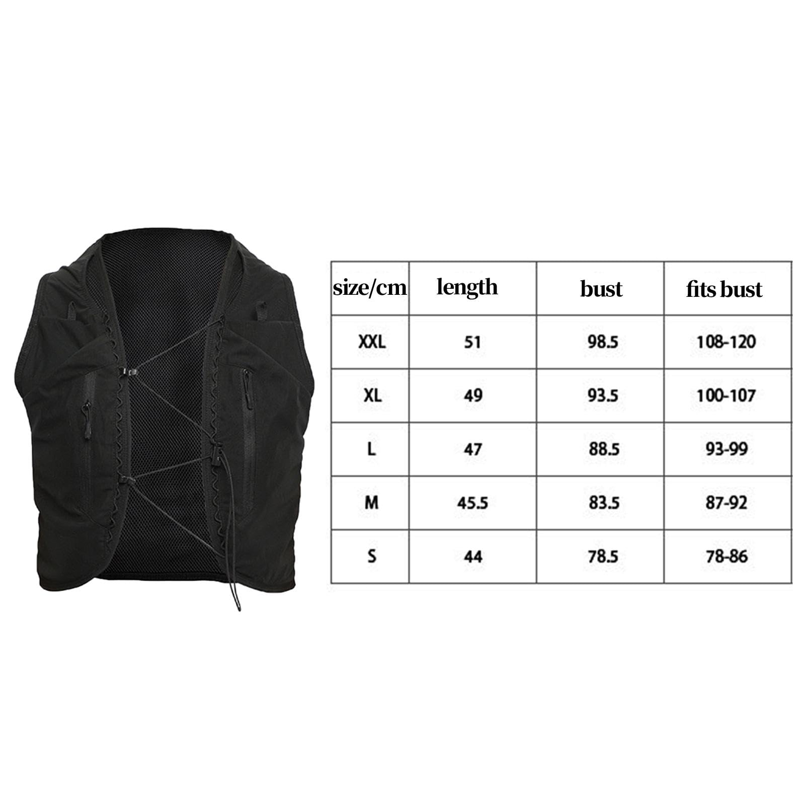 Amagogo Trinkweste, Wasserbeutel, Tagesrucksack, mehrere Taschen, Sportzubehör, Trinkrucksack zum Radfahren, Klettern, Radfahren, Joggen, Wandern, S
