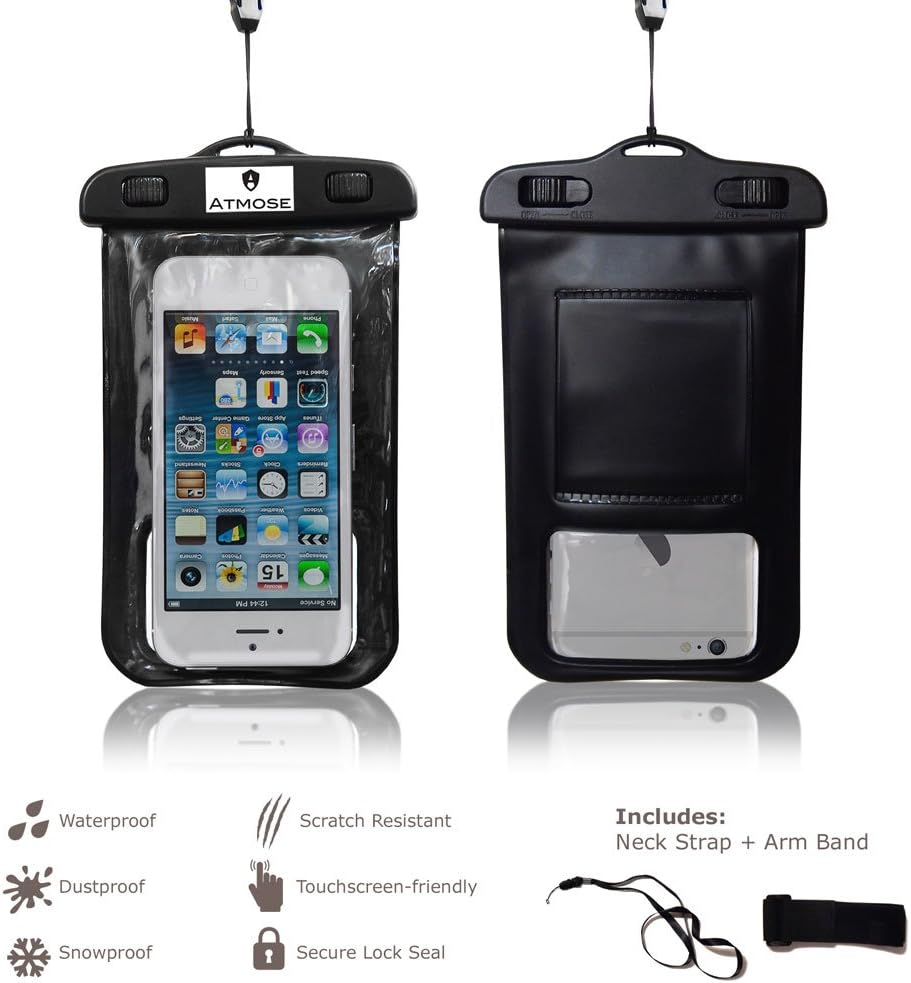 Universal Waterproof Phone Case with Arm Band and Neck Strap