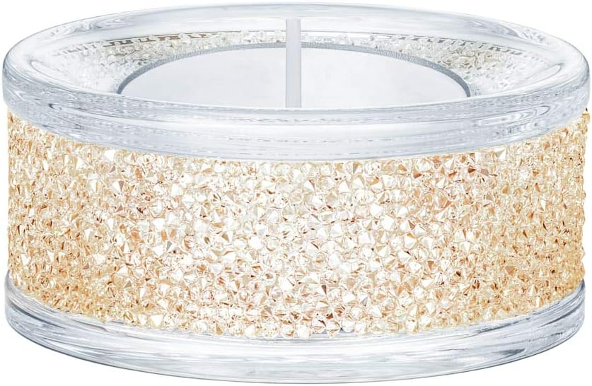 SWAROVSKI Shimmer Tea Light Holders Gold One Size Home