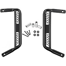 Heavy Iron Extended Footpegs, Solid Build with Anti-Rust Coating, Black Foot Rests for Yamaha Zuma 125 2022 2023 and TANK 200 Scooter, Black Color