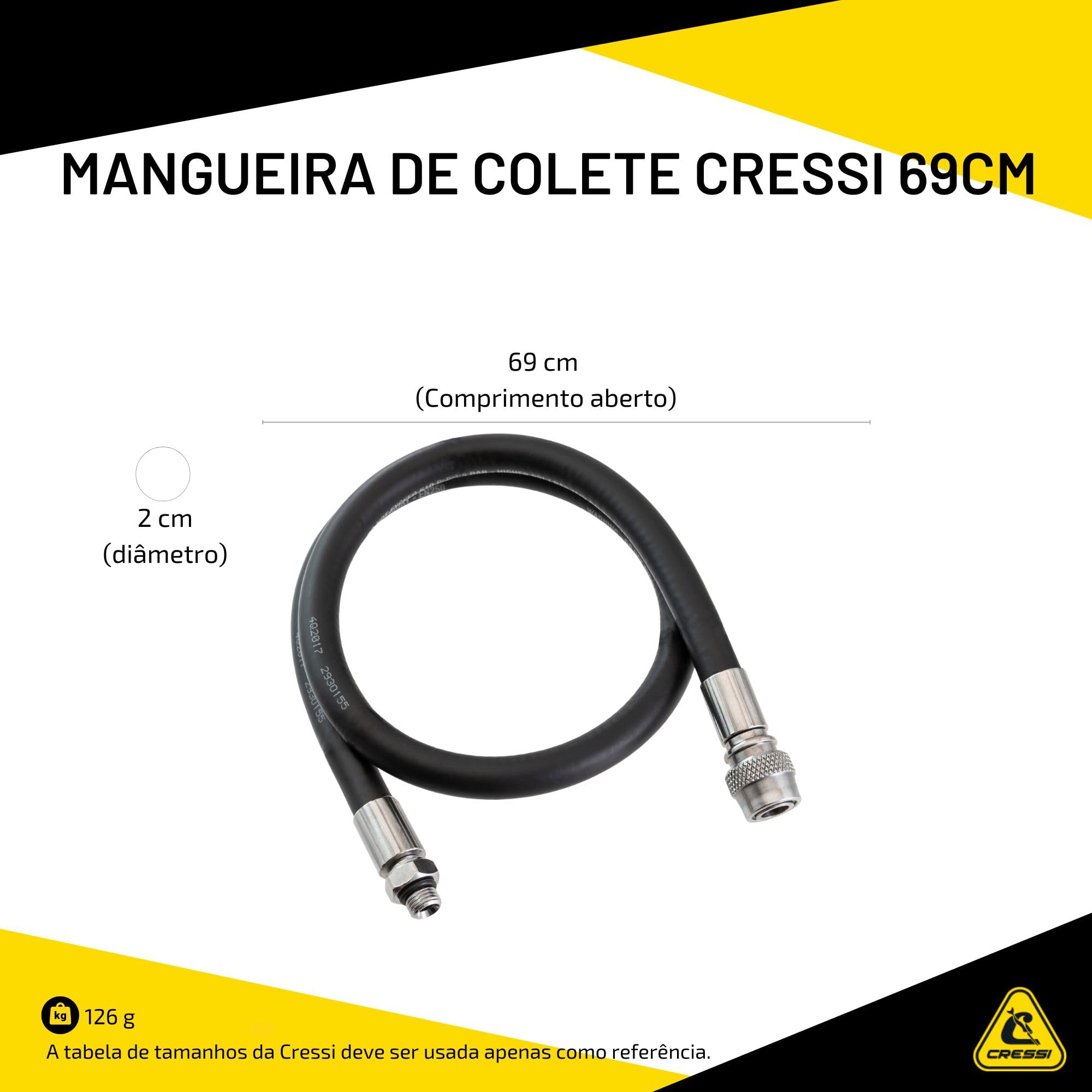 Cressi Standard Inflation Hose B.C.'D TS (Cm.69)