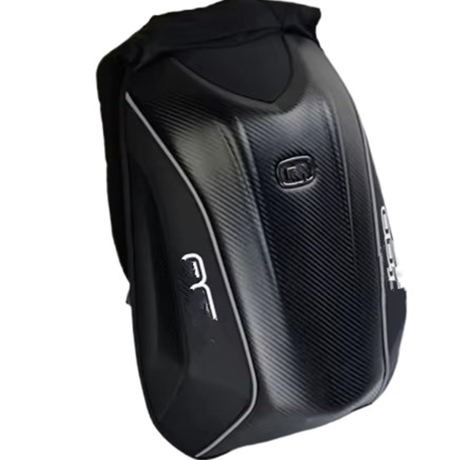 Moto Coda Borsa Borsa Per Casco Da Moto Da 30-48L In Fibra Di Carbonio Con Guscio Rigido Per Viaggi Impermeabile Per Grande Capacità