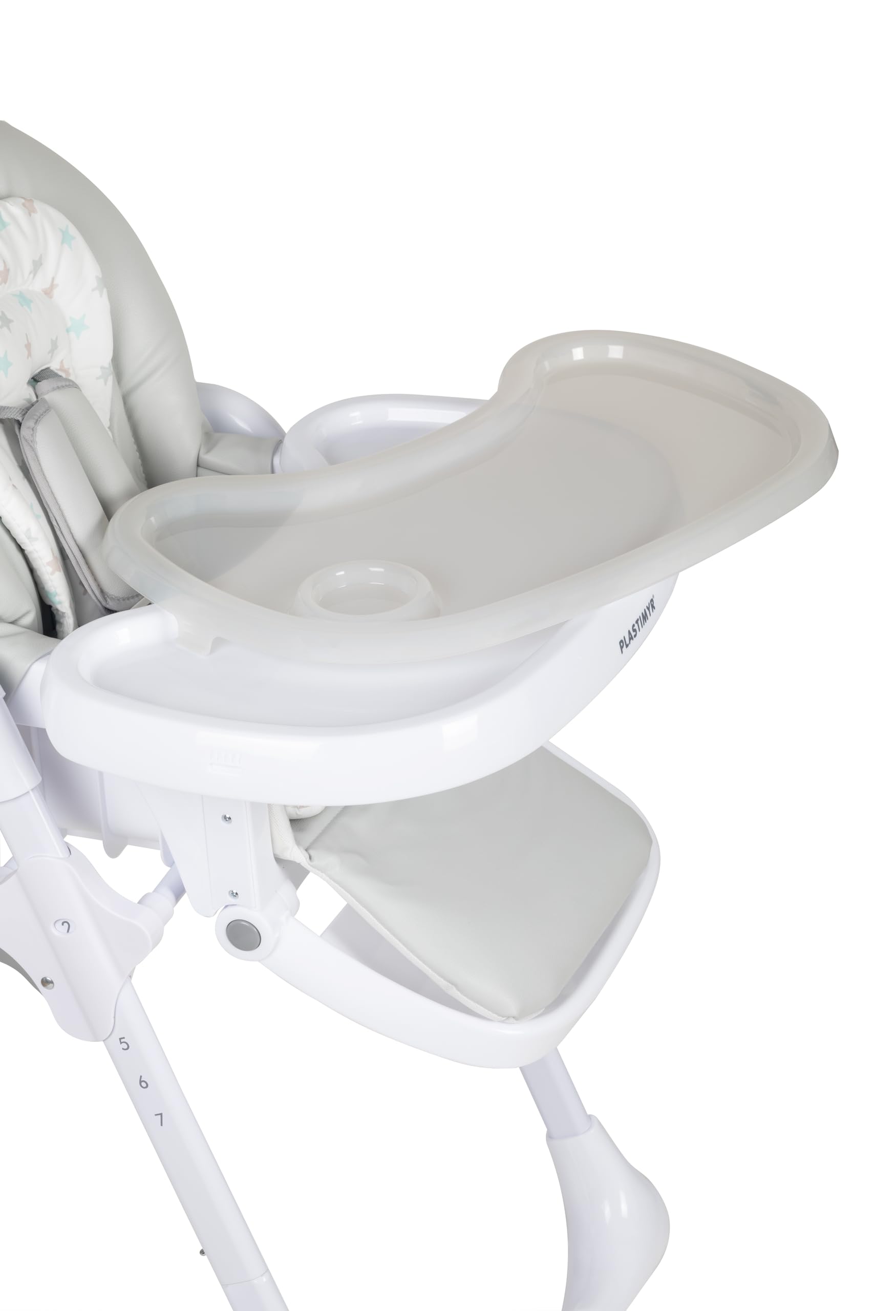 Plastimyr - Trona para Bebe - Trona de Bebe para Comer - Asiento Reclinable 3 Posiciones - Plegable
