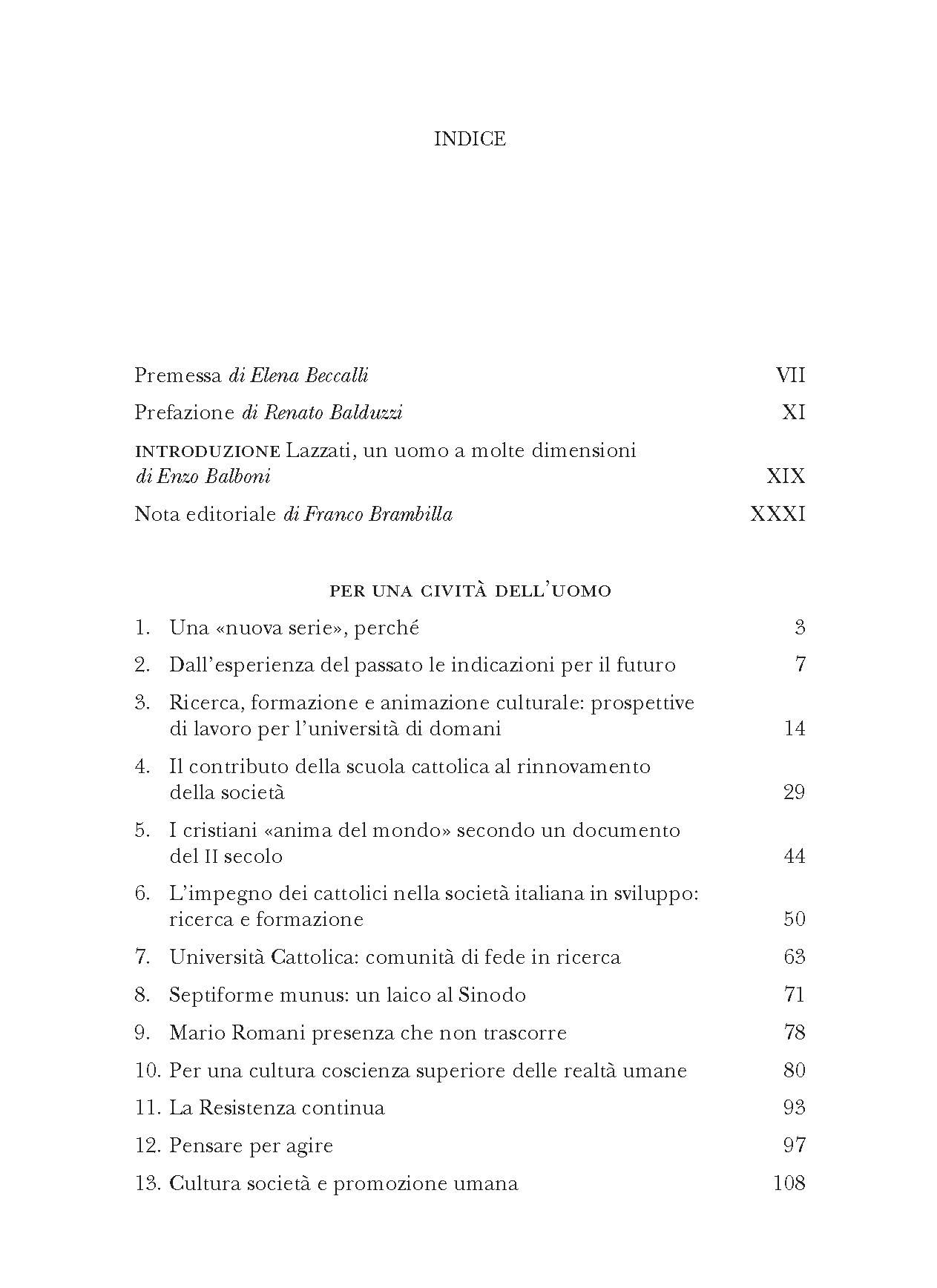 Per una civiltà dell'uomo