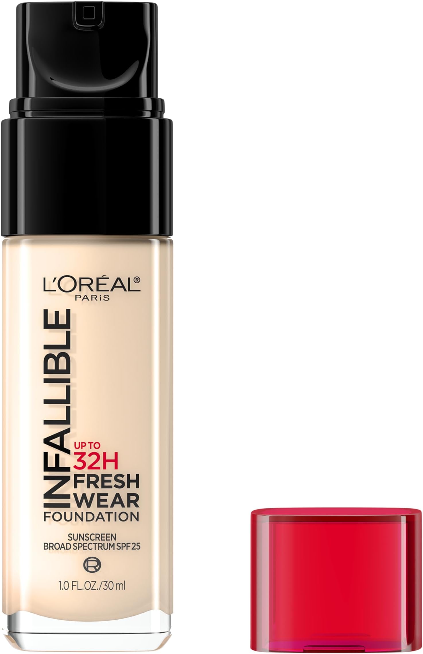 Makeup Infallible Up to 32 Hour Fresh Wear Lightweight Foundation, 390 Rose Pearl, 1 Fl Oz, Packaging May Vary