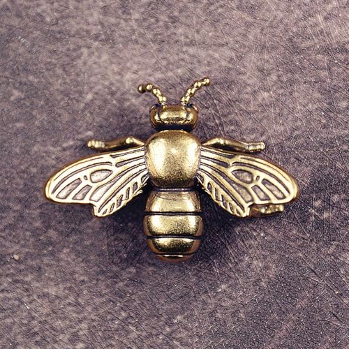 Figuras decorativas de abejas doradas de latón x3 miniatura 3