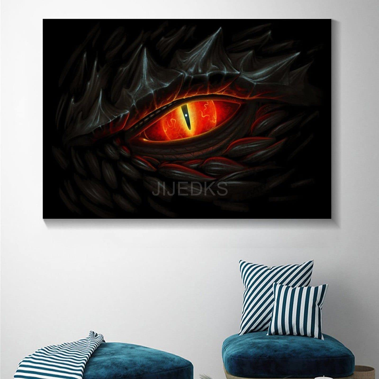 CREATCABIN Drago Decorazione Da Parete In Metallo Ferro Nero Arte Della Parete Scultura di Drago Cinese Giapponese Appeso Opera D'Arte Decor Cartelli Da Gotici Decorazione 30x16cm
