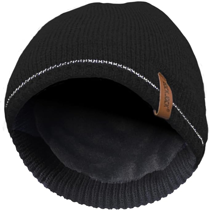 RockJock STORMACTIVE 100% Waterproof Mens Boys Warm Beanie Hat with Reflective Stripe Detail
