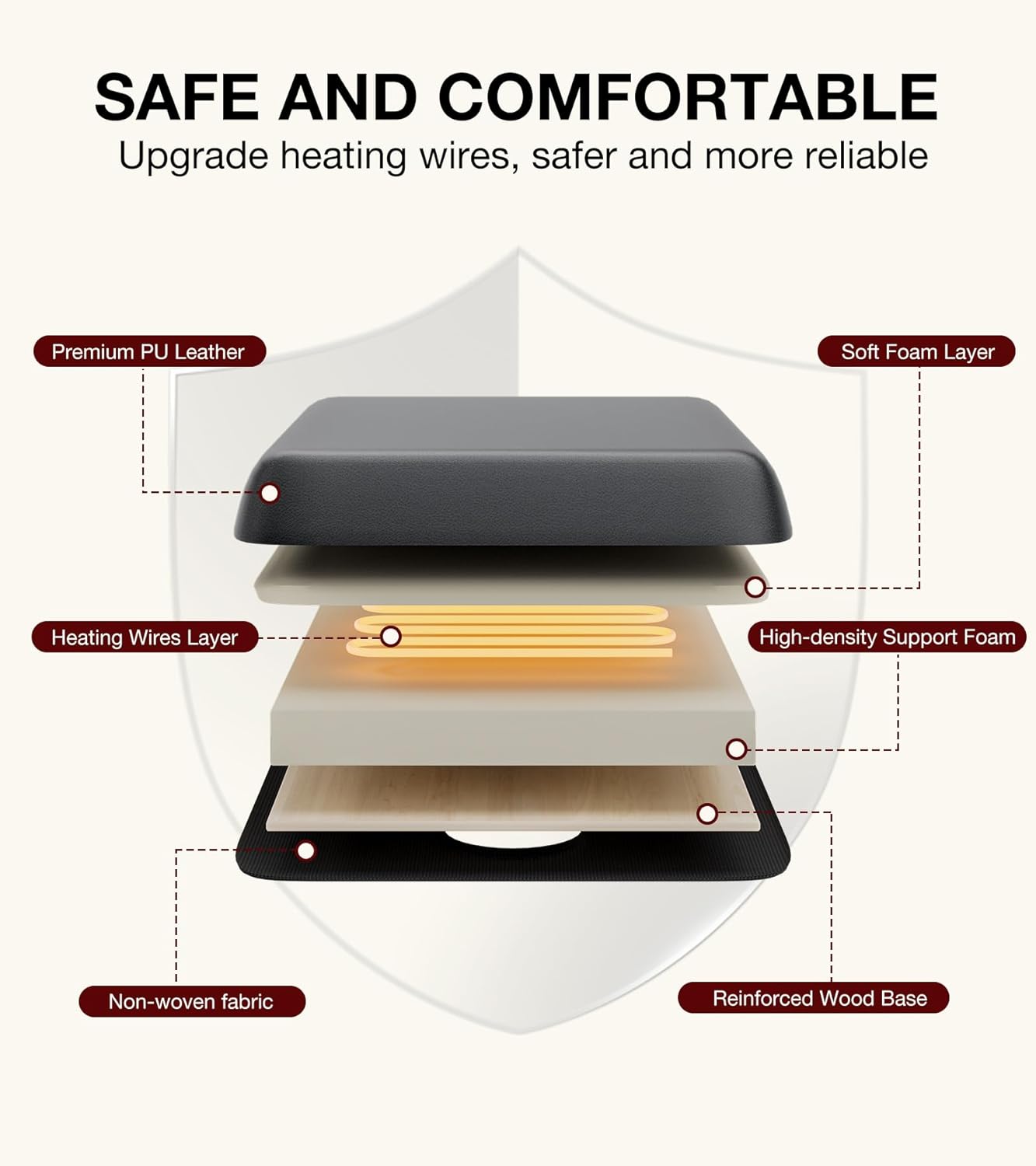 VARONXE Professional Heated Massage Table with Integrated Heating, 0-70° Adjustable Backrest Spa Bed, Thermal Top Stationary Physical Therapy Bed Exam Table, Black