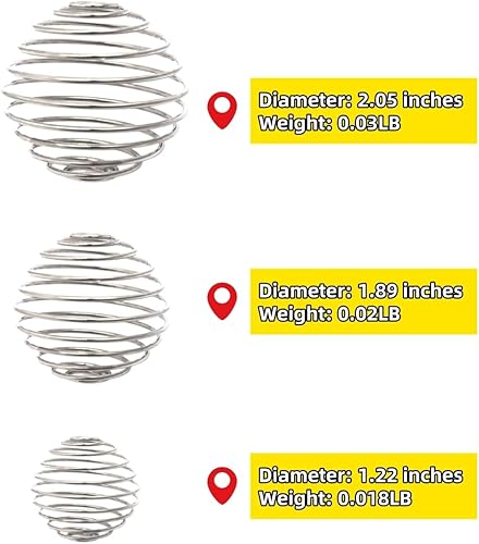 Miniatura 4 de 6 bolas mezcladoras de acero inoxidable para botellas mezcladoras de proteínas, bolas mezcladoras para mezclar y mezclar suavemente.