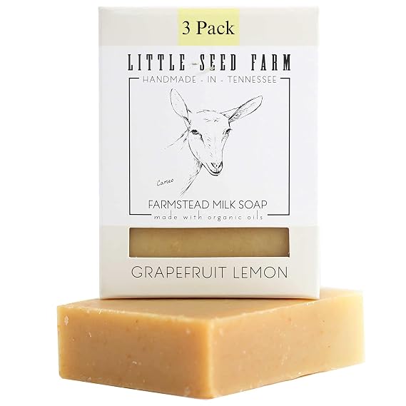 Little Seed Farm Grapefruit Lemon Bundle - Deo Cream + Soap + Serum + Moisturizer