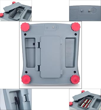Ohaus Valor 1000 V12P15 Digital Scale, 15 kg x 2 g Compact Bench Scale with Backlit LCD Display, Two Button Operation, 1500 Hour Battery Operation, Stainless Steel Pan