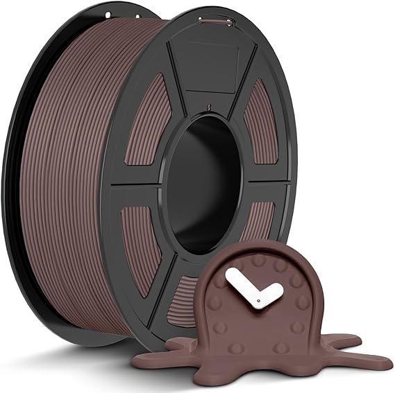 JAYO PLA 3D Printer Filament Chocolate, PLA Filament 1.75mm, 1.1KG Spool, Dimensional...