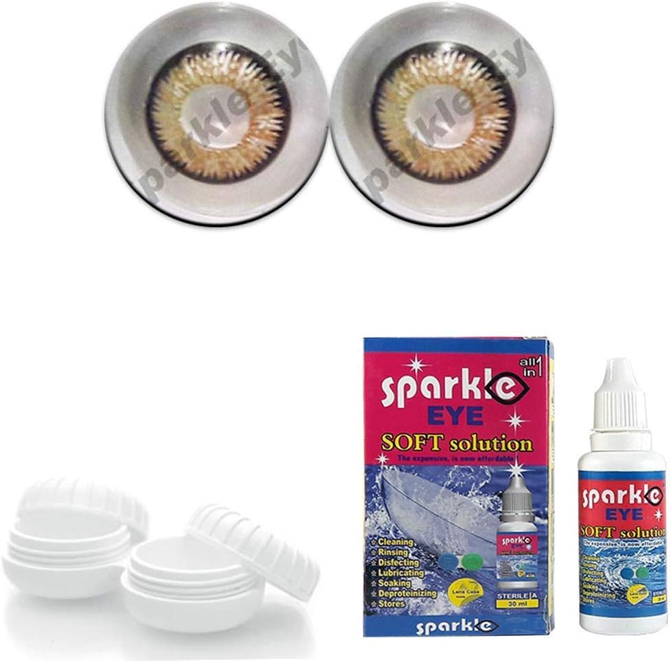 O2MAX Monthly Disposable Color Contact Lens Without Power (Brown)