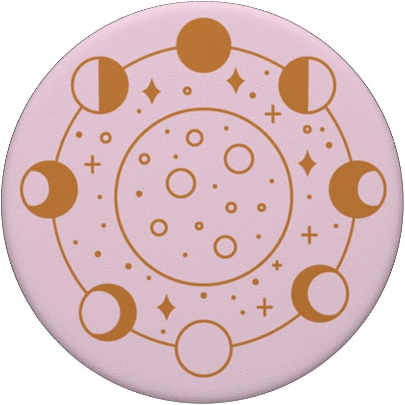 PopSockets Celestial Phone Grip - Golden Moon Cycle PopSockets Adhesive PopGrip
