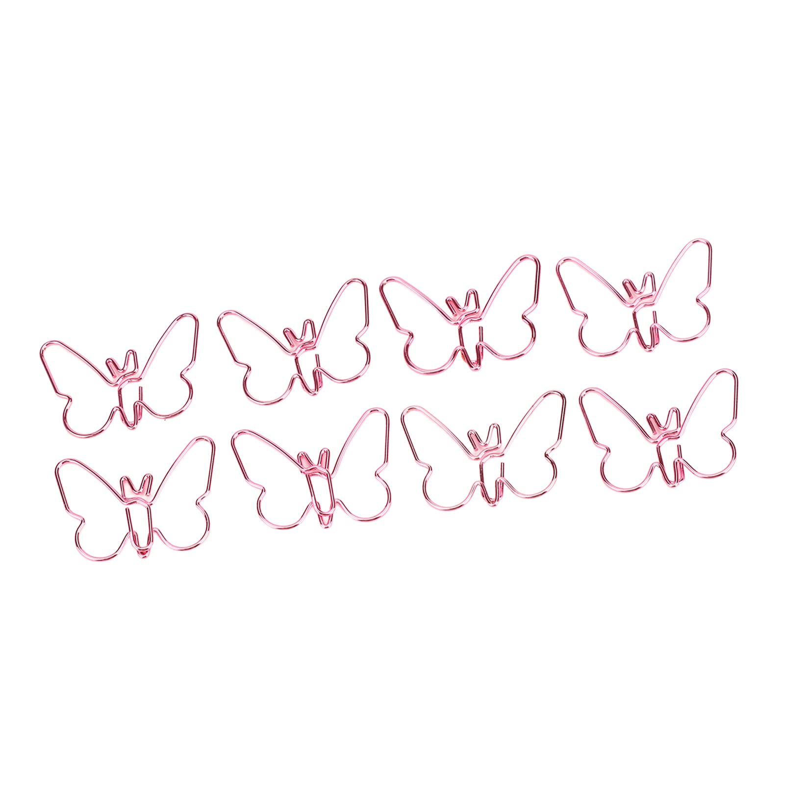 Lot De 8 Trombones Décoratifs Avec Breloques Papillon - Alliage, Colorés, Pour Bureau, Scrapbooking, Cadeau