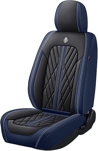 Miniatura 2 de Juego de fundas de asiento de automóvil de piel de napa impermeable y transpirable de ajuste universal para sedán, SUV