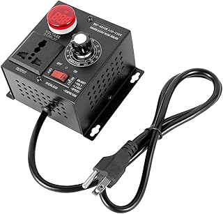 AC 110V Governor 4000W Motor Speed Controller Fan Variable Speed Controller Governor Stepless Voltage Regulator Electronic Voltage Regulator US Standard for Electric Tools