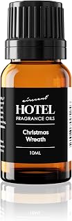AirScent Christmas Wreath Holiday Diffuser Oil - Premium Holiday Fragrance Oil for Ultrasonic and Waterless Diffusers and Crafting - 10ml, .34 fl oz Glass Dropper Bottle - Balsam Fir Essential Oil