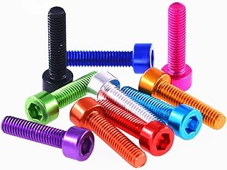 10 Pcs Peach red Aluminum Cup Head Socket Cap...,