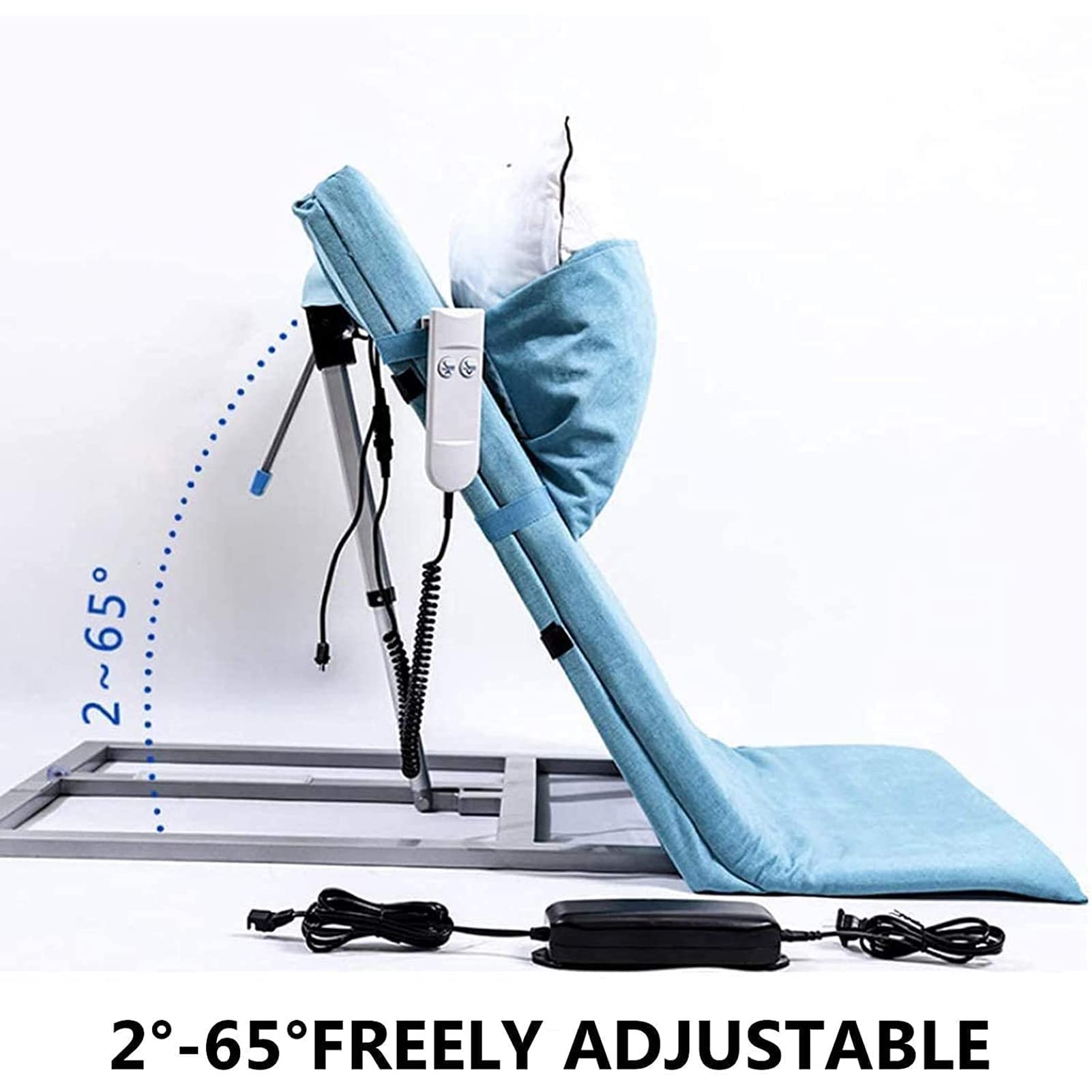 Respaldo de cama ajustable eléctricamente con sistema de bomba para cuello, cabeza y soporte lumbar