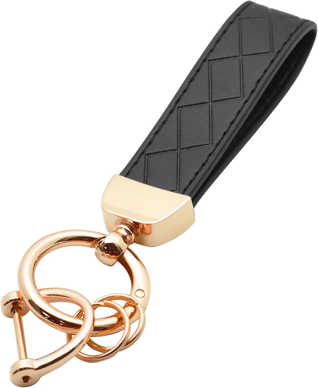 GripKeyShell™ Leather Car Keychain,Car Fob Key Keychain Holder for Men and Women