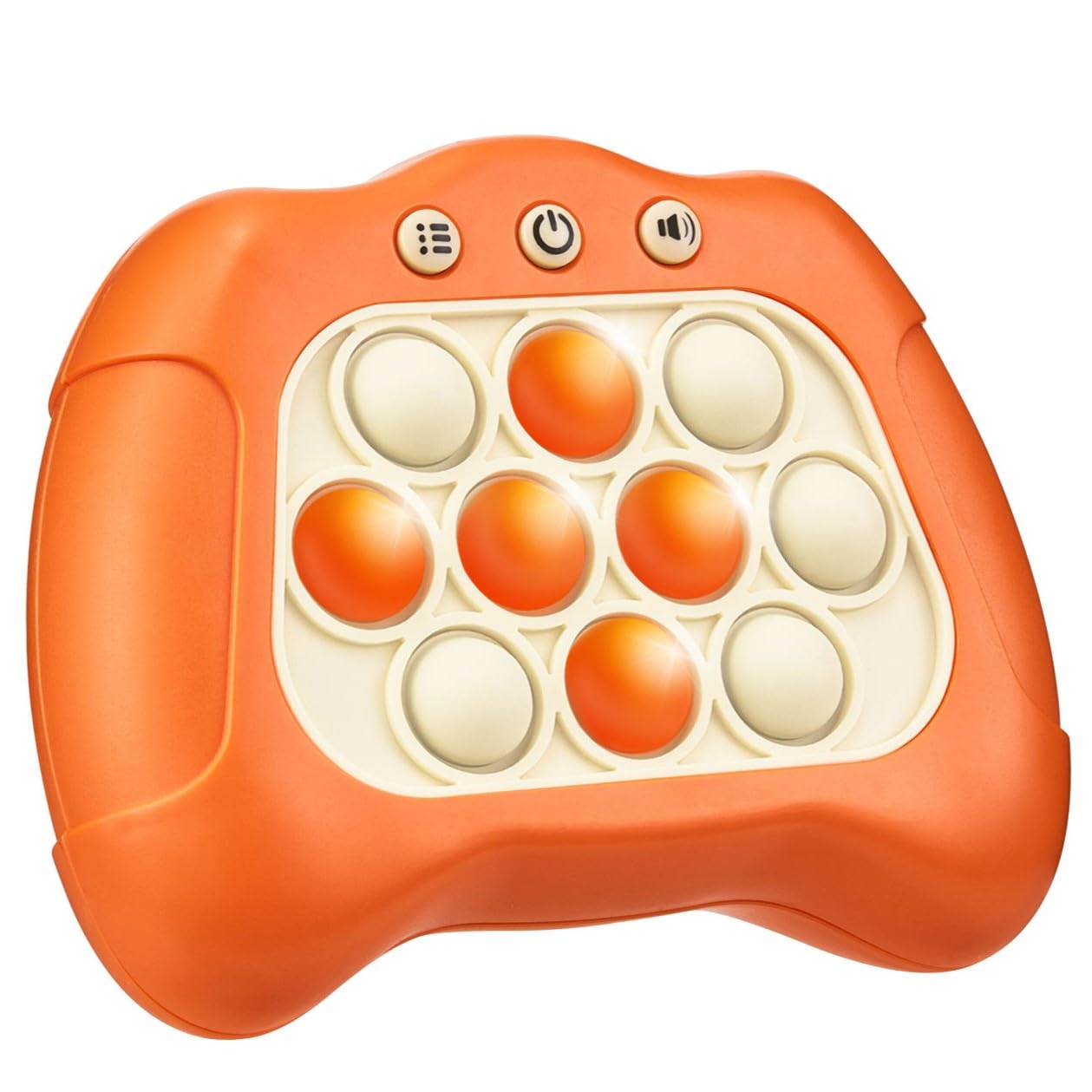 Fast Push Game,4 Mode,Sensory Toys,Fast Puzzle Game,ADHD,Pop Fidget Toys for Kids Age 6-12,Birthday Gifts for Girls and Boys (Orange)