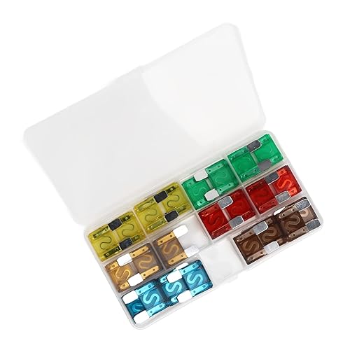 Miniatura 8 de Juego surtido de fusibles automotrices de 24 piezas, 20A, 30A, 40A, 50A, 60A, 70A, con caja de almacenamiento para marina, RV, cámper, barco